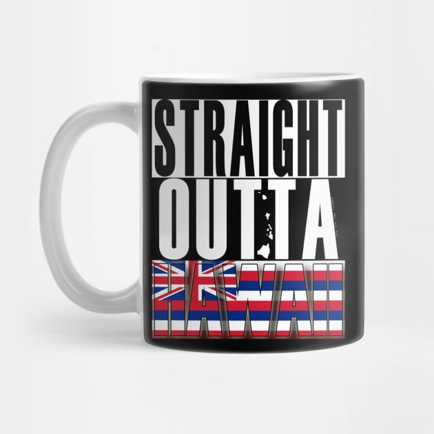 Straight Outta Hawaii State Flag by Hawaii Nei All Day by hawaiineiallday